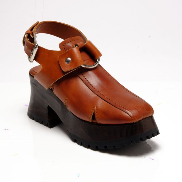 🆕 FREE PEOPLE Astoria Clogs / Saddle Tan - Picture 4 of 10